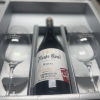 Caja de Vino con 1 Botella Crianza DOC Rioja y 2 Copas
