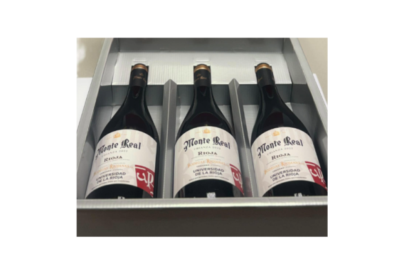 Caja de Vino con 3 Botellas de Crianza DOC Rioja