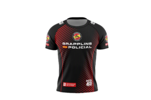 Camiseta Grappling Policial roja